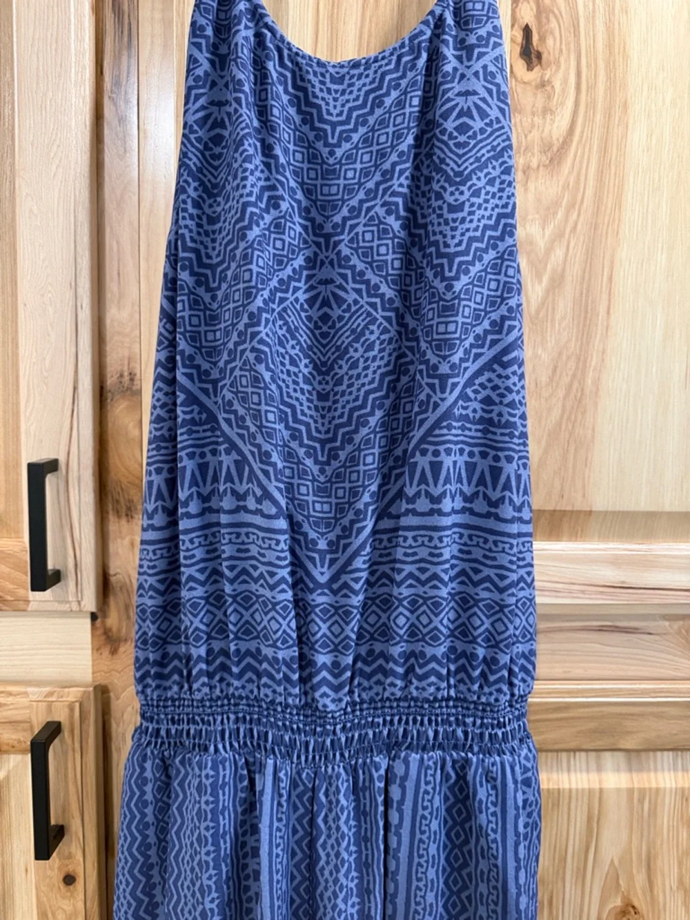 Prana Bijou Halter Aztec Print Relaxed Fit Versatile Jumpsuit Purple Blue Size M